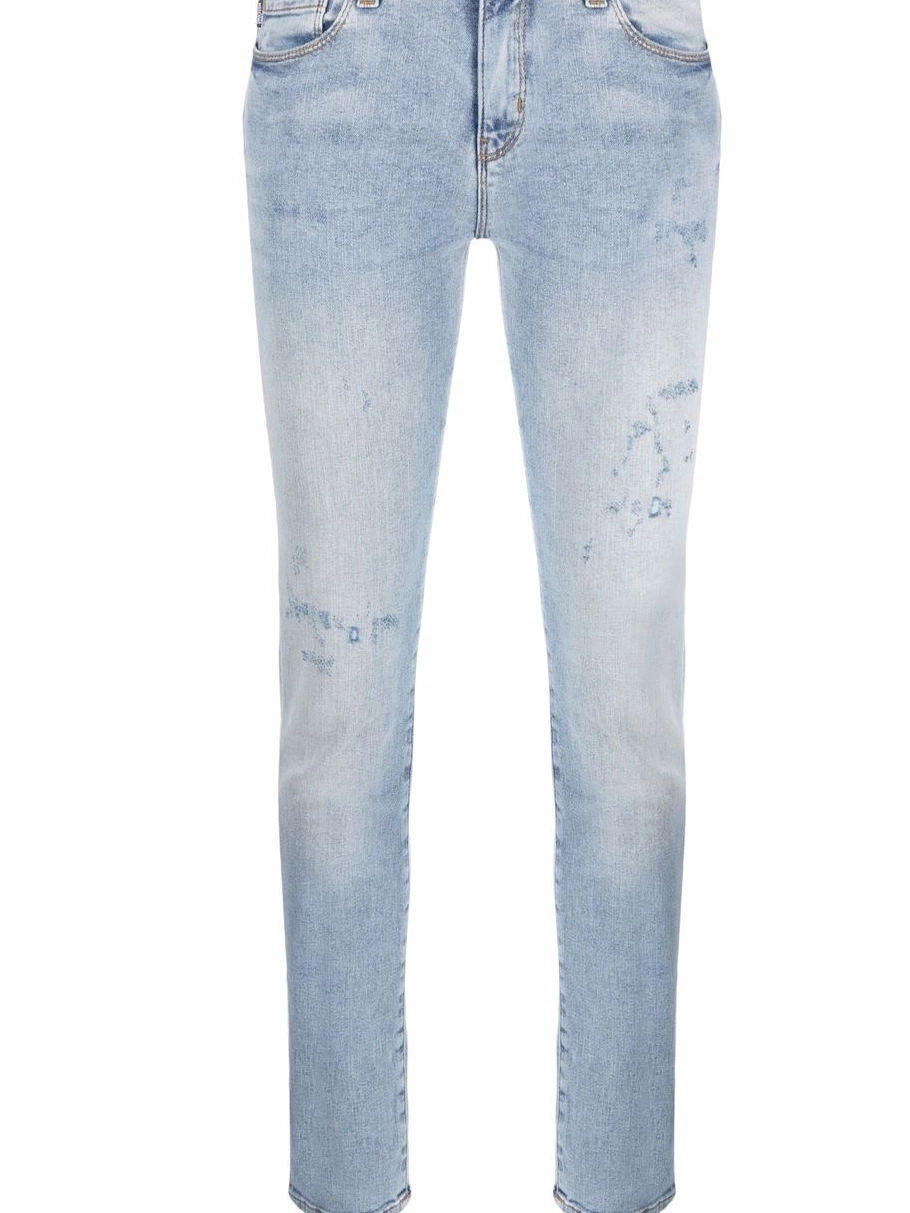 jeans Love Women distressed-effect Moschino skinny 0404